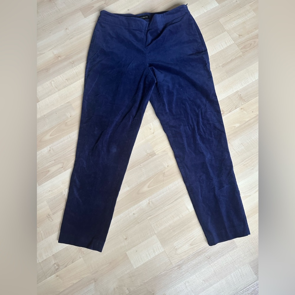 Talbots curvy velvet pants Great condition